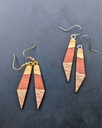 Earrings - Geometric tricolor